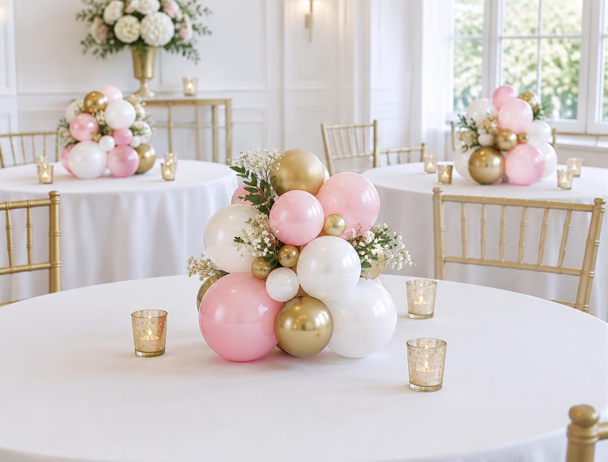 Balloon centerpieces — sample decor