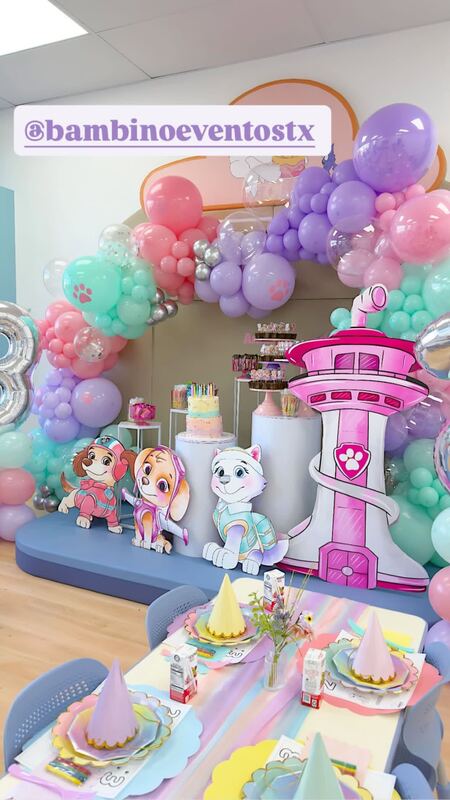 Pastel PAW Patrol Birthday (Pastel PAW Patrol) — balloon decor by Bambino Events TX, 1/2